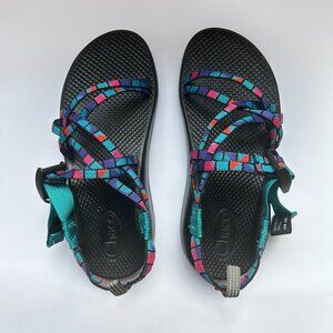Chaco ZX1 Ecotread Sport Sandals Break Teal Blue - Women's 7 Kid's 5